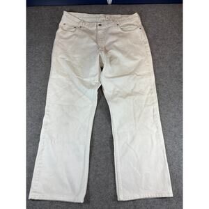 VINTAGE J.Crew Jeans Mens 38x34 White Denim Straight Leg Minimalist Work Y2K